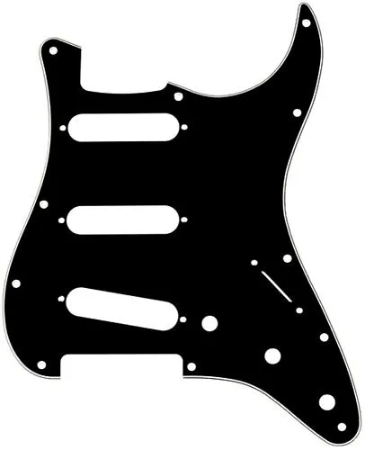 Musiclily MX0112 Защитная накладка для электрогитары, Fender Stratocaster, 3 слоя, черная.
