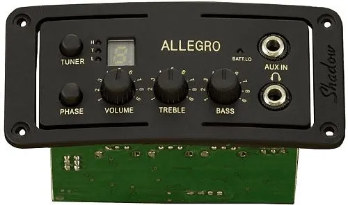 Shadow SH-Allegro Звукосниматель с тембрблоком, врезной, для акустической гитары.