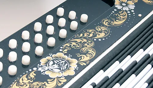 «Шуйская гармонь» S32XL-A-Black Гармонь "Шуйская" 25х25-III-2, черная.