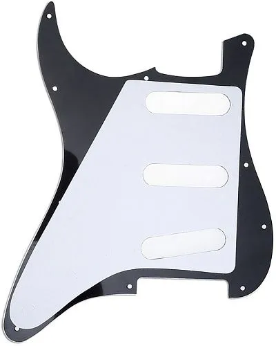 Musiclily MX0112 Защитная накладка для электрогитары, Fender Stratocaster, 3 слоя, черная.