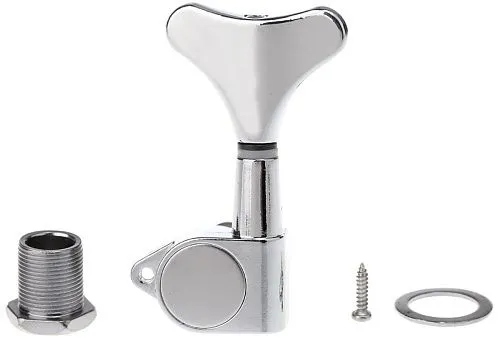 Musiclily M176-2M177-2 Комплект колков для бас-гитары, 2+2, хром.