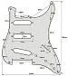Musiclily MX0112 Защитная накладка для электрогитары, Fender Stratocaster, 3 слоя, черная.-3