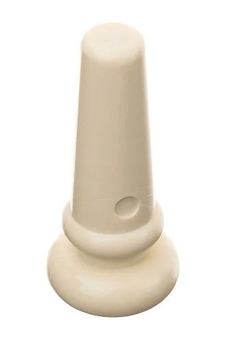Alice A023IVY/3PVC Крепление ремня на гитару цвета слоновой кости с черной точкой.