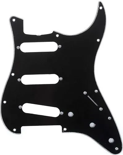 Musiclily MX1388BK Защитная накладка для электрогитары, Fender Stratocaster, 3 слоя, черная.