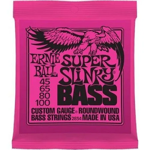 Ernie Ball 2834 (45-100) Комплект струн для бас-гитары.