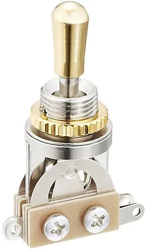 Hosco H-YM-T20G Переключатель 3-х позиционный, золотистая ручка.