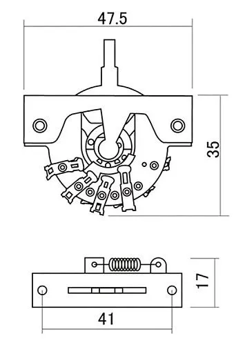 Hosco H-DM-50S Переключатель 5-ти позиционный.
