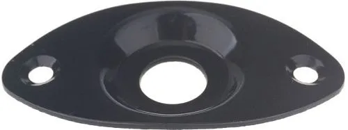 Musiclily M770 Накладка выходного разъема гитары, овальная, черная.