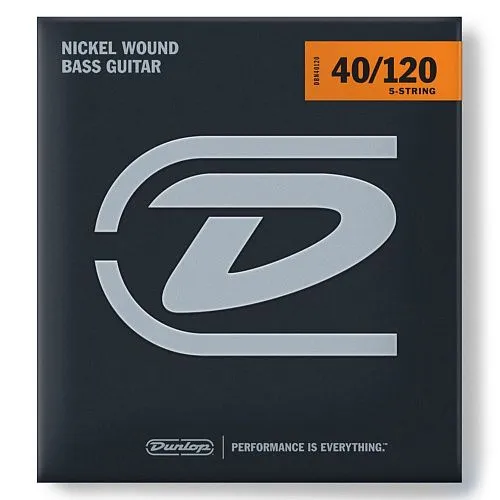 Dunlop DBN40120 (40-120) Комплект струн для бас-гитарs, 5 струн